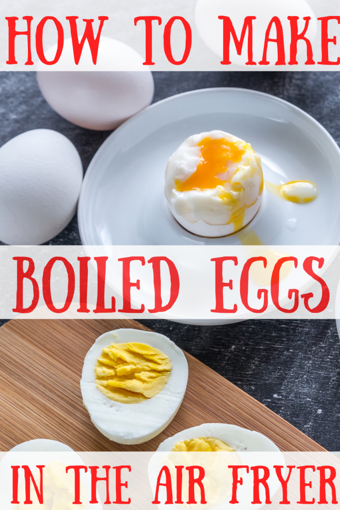 How to make boiled eggs in the air fryer title image