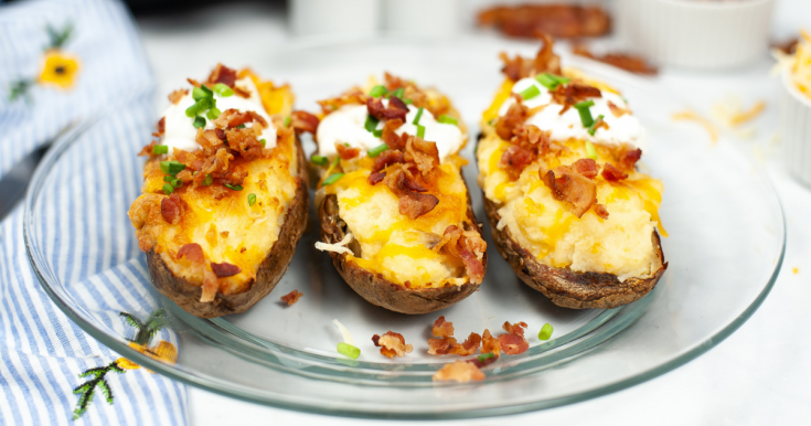 Twice Baked Potatoes in the Air Fryer
