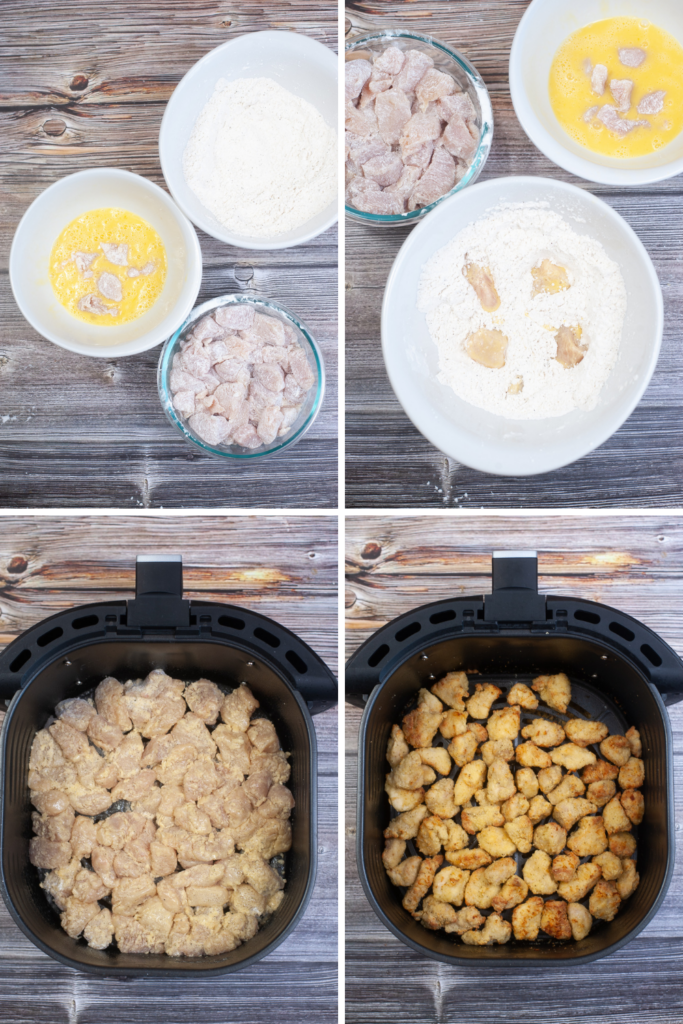 How to make the Air Fryer Chicken for the Copycat KFC Famous Bowl