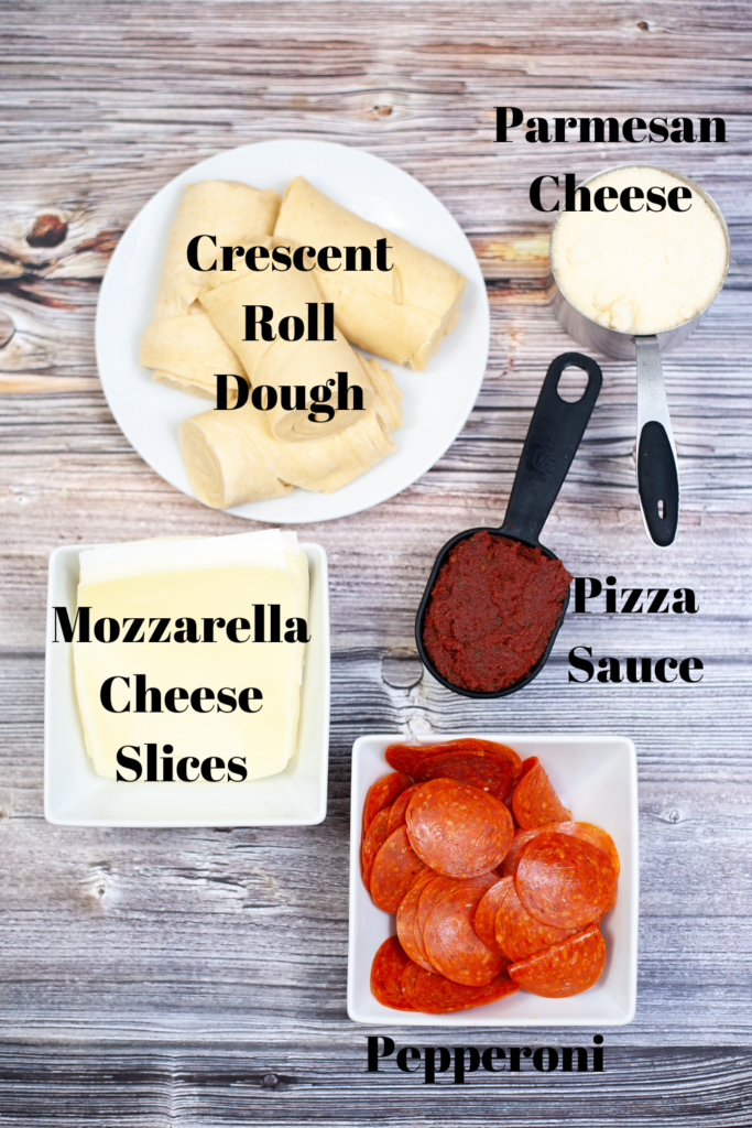 Ingredients to make TikTok Pizza Roses