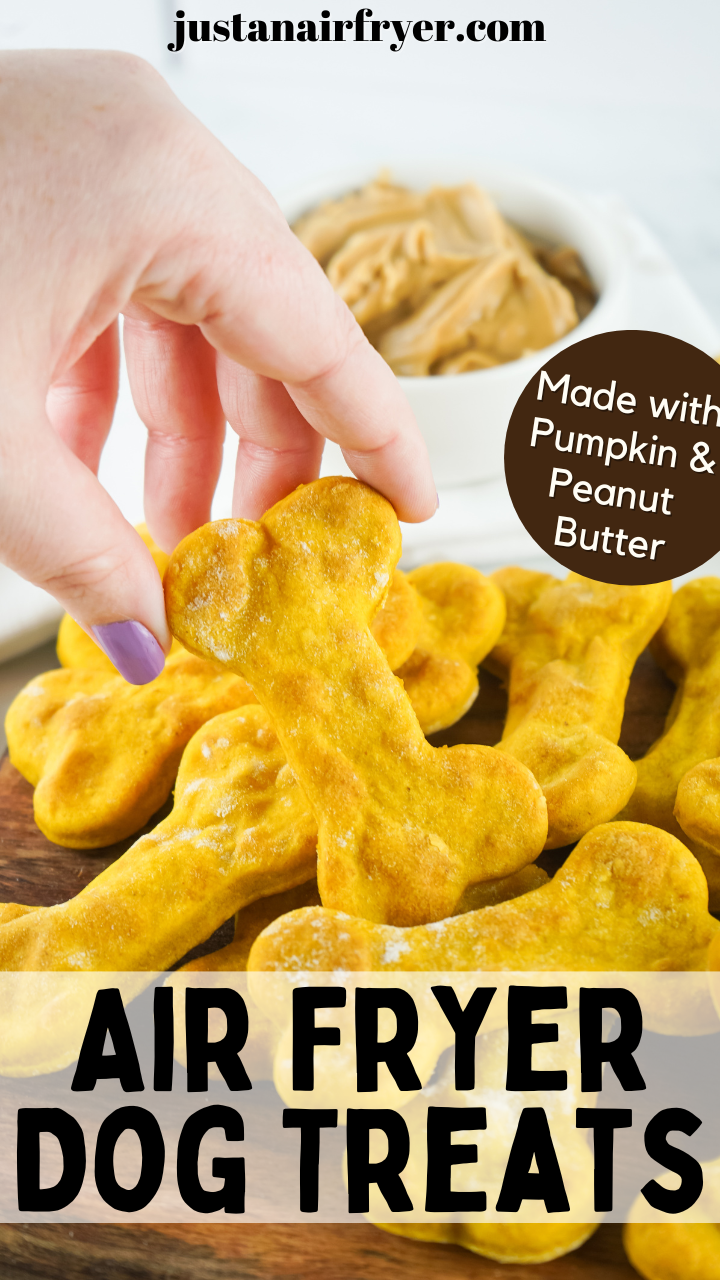How to make Air Fryer Pumpkin Peanut Butter Dog Treats Just An AirFryer